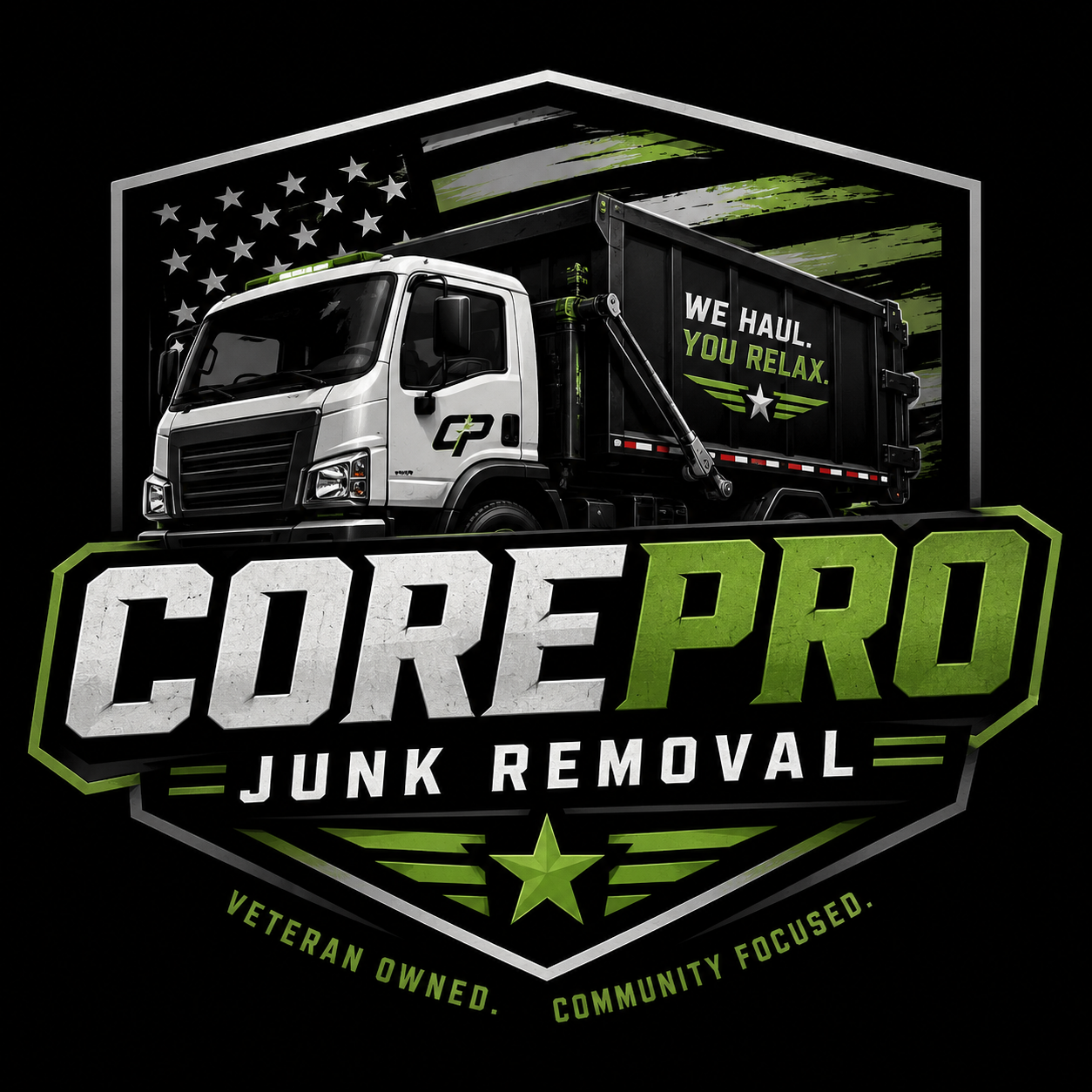CorePro Junk Removal truck